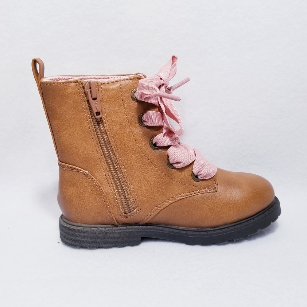 Cat & Jack Cherish Lace-up Boots - Size 9 - NWT - Picture 3 of 8
